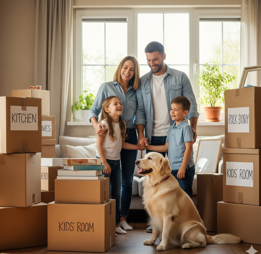Moving With Kids and Pets in Houston