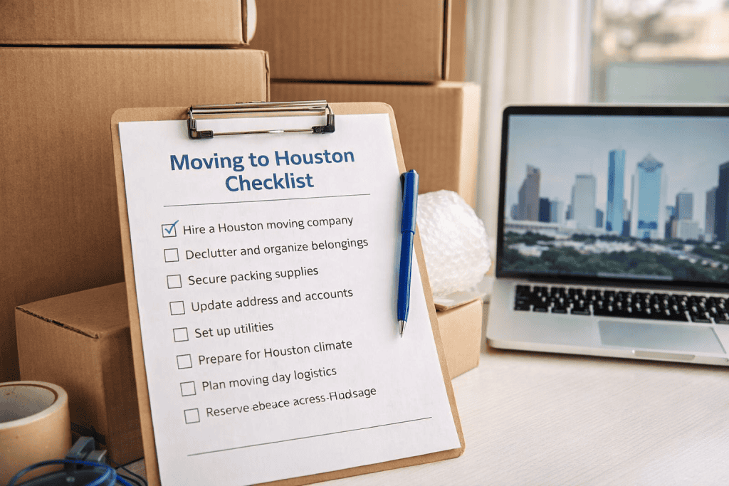 Moving in Houston Checklist (2026 Guide) | DID Movers Moving in Houston Checklist